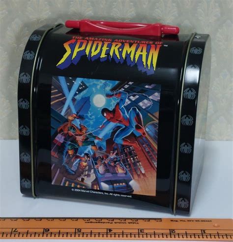 spider man metal box